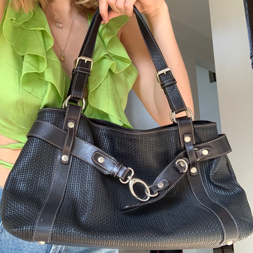 Prune black shoulder bag